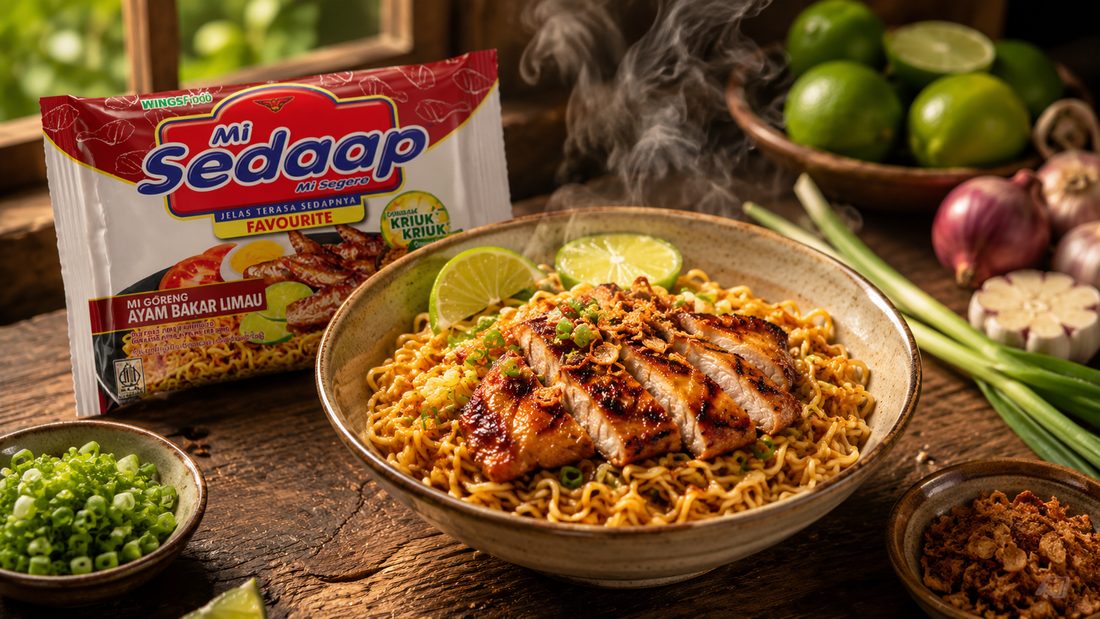 Easy Citrus Noodle Bowl with Mi Sedaap Grilled Chicken with Lime
