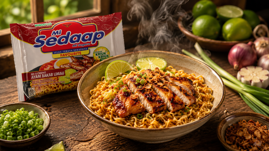 Easy Citrus Noodle Bowl with Mi Sedaap Grilled Chicken with Lime