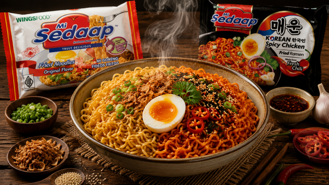 How to Mix Mi Sedaap Original and Korean Spicy Chicken for the Ultimate Noodle Combo