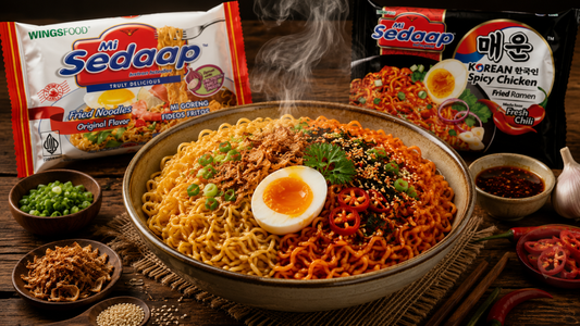 How to Mix Mi Sedaap Original and Korean Spicy Chicken for the Ultimate Noodle Combo