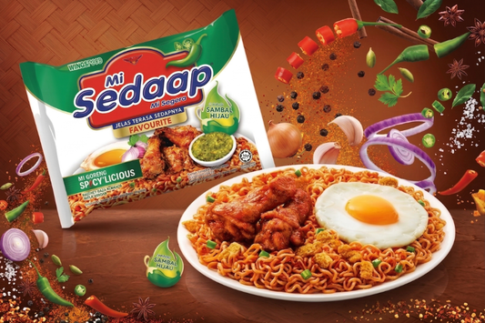Bowl of Mi Sedaap Spicylicious
