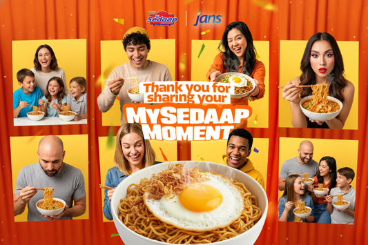 People enjoying Mi Sedaap noodles together celebrating My Sedaap Moment.