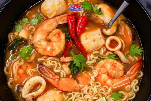 Quick and Easy Tom Yum Noodle Recipe with Mi Sedaap