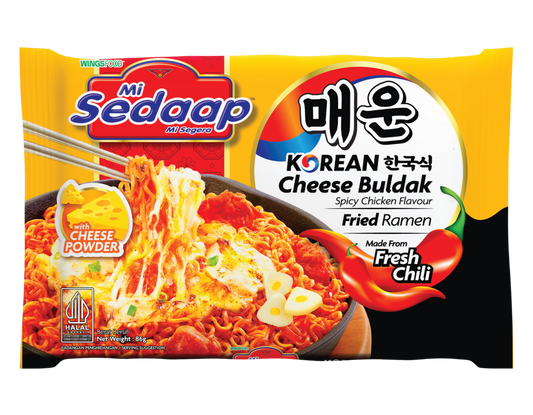 Mi Sedaap Korean Cheese Buldak Spicy Flavor