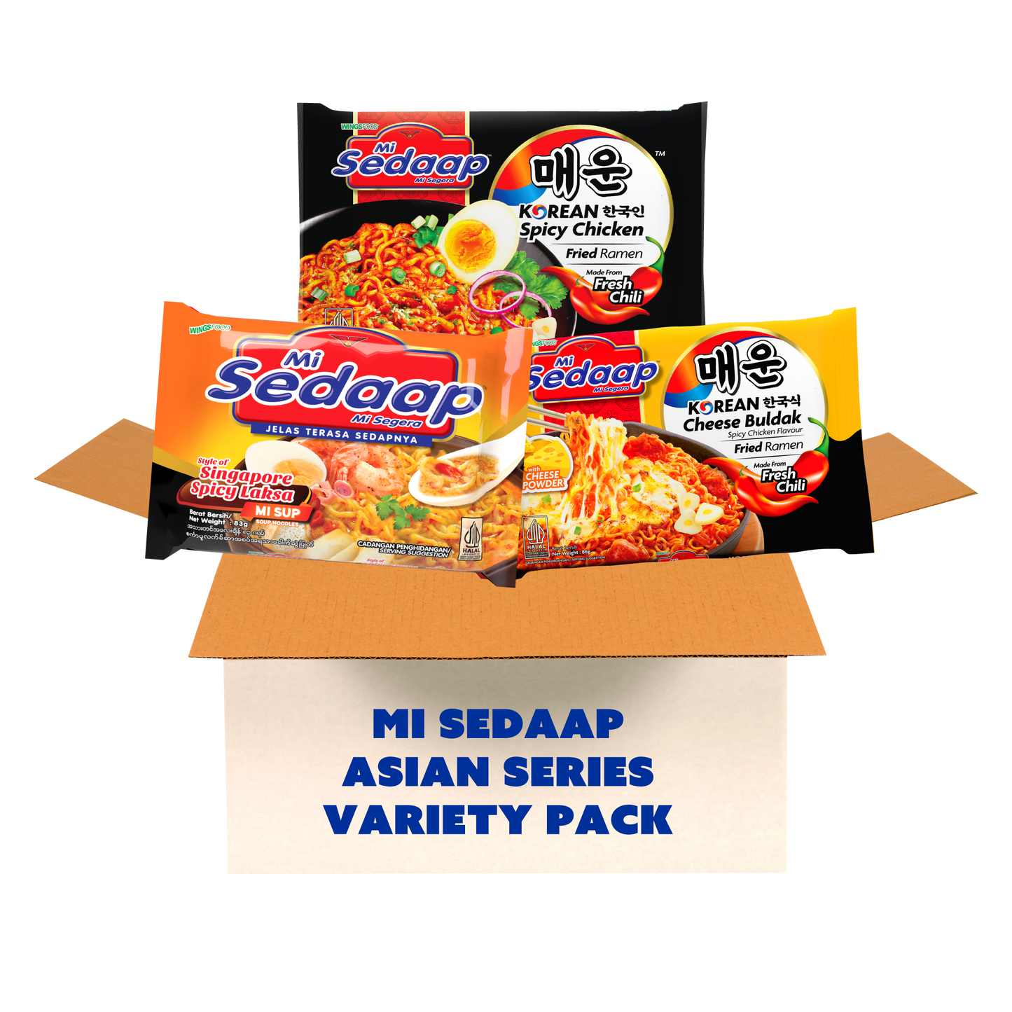 Mi Sedaap Bag Asian Series - Variety Pack (Pack of 30)